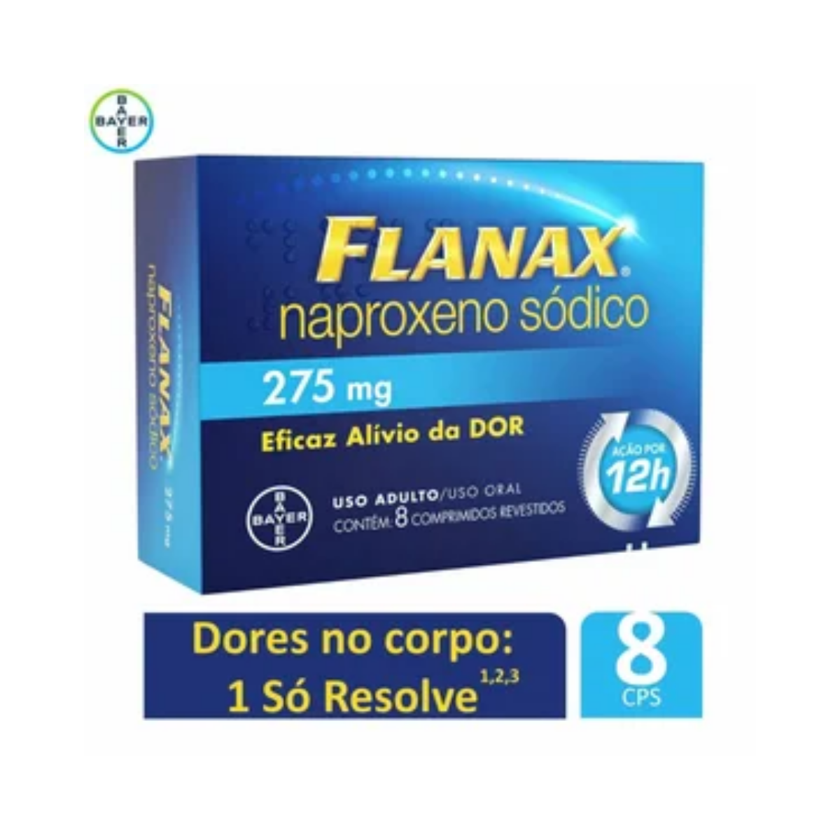 FLANAX 275MG BAYER CAIXA COM 60 COMPRIMIDOS REVESTIDOS