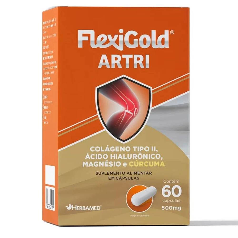 FLEXIGOLD ARTRI COLAGENO TIPO II COM 60 CAPSULAS
