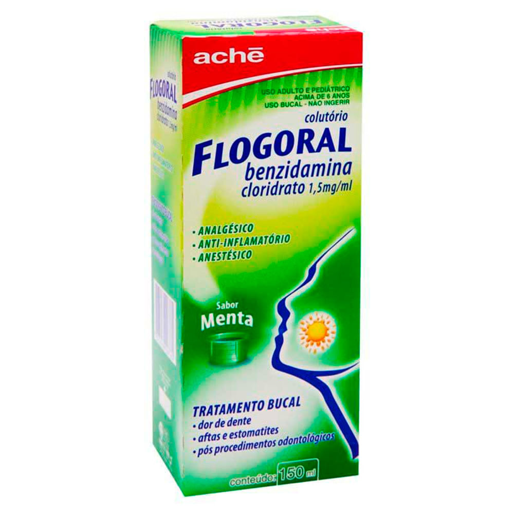 FLOGORAL COLUTORIO TRADICIONAL 150ML COM COPO MEDIDA