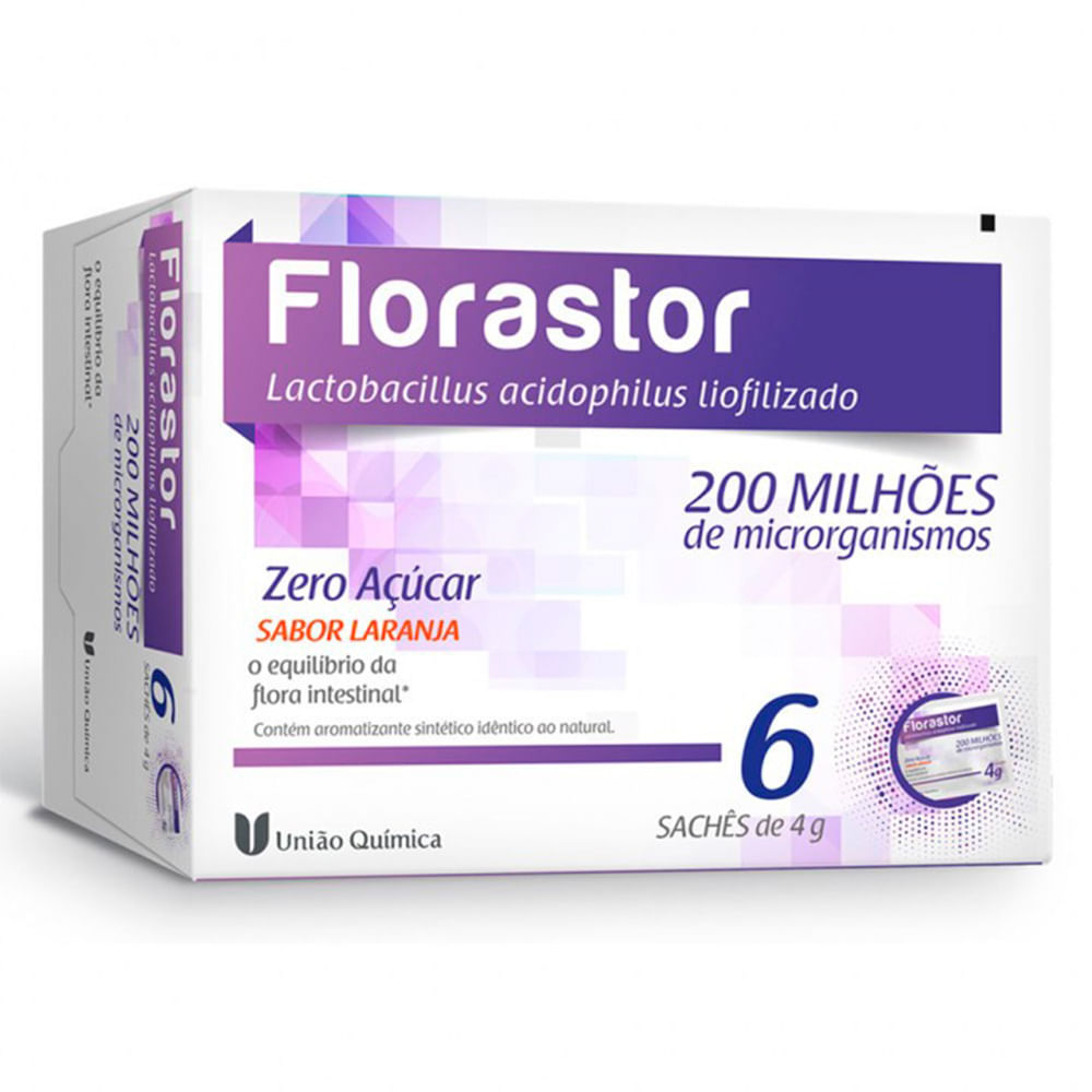 FLORASTOR CAIXA COM 6 SACHES DE 4G