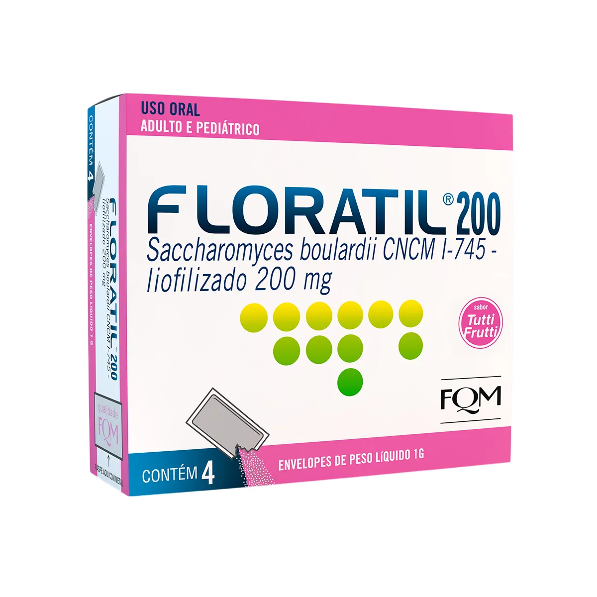 Thumbnail de FLORATIL 200MG/G PO ORAL 4 ENVELOPES DE 1G