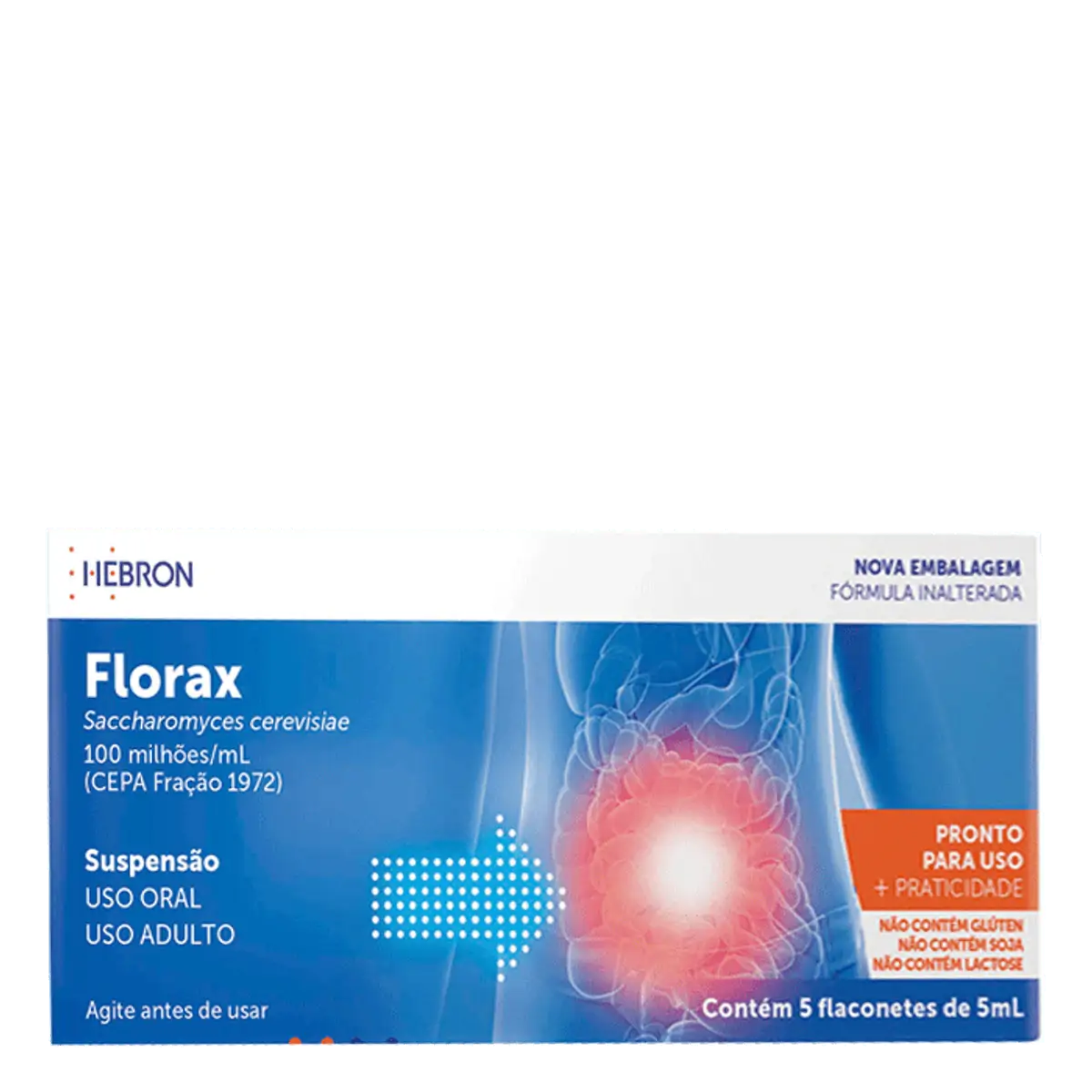 Thumbnail de FLORAX ADULTO SUSPENSAO ORAL CAIXA COM 5 FRASCOS DE 5ML