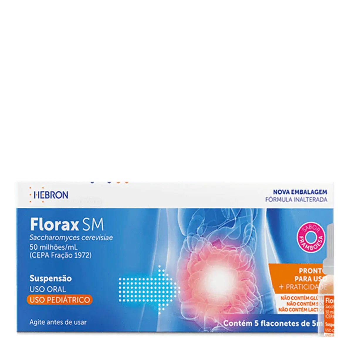 Thumbnail de FLORAX PEDIATRICO CAIXA COM 5 FRASCOS DE 5ML