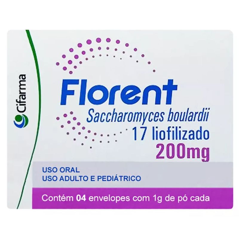 FLORENT 200MG PO 4 SACHES DE 1G