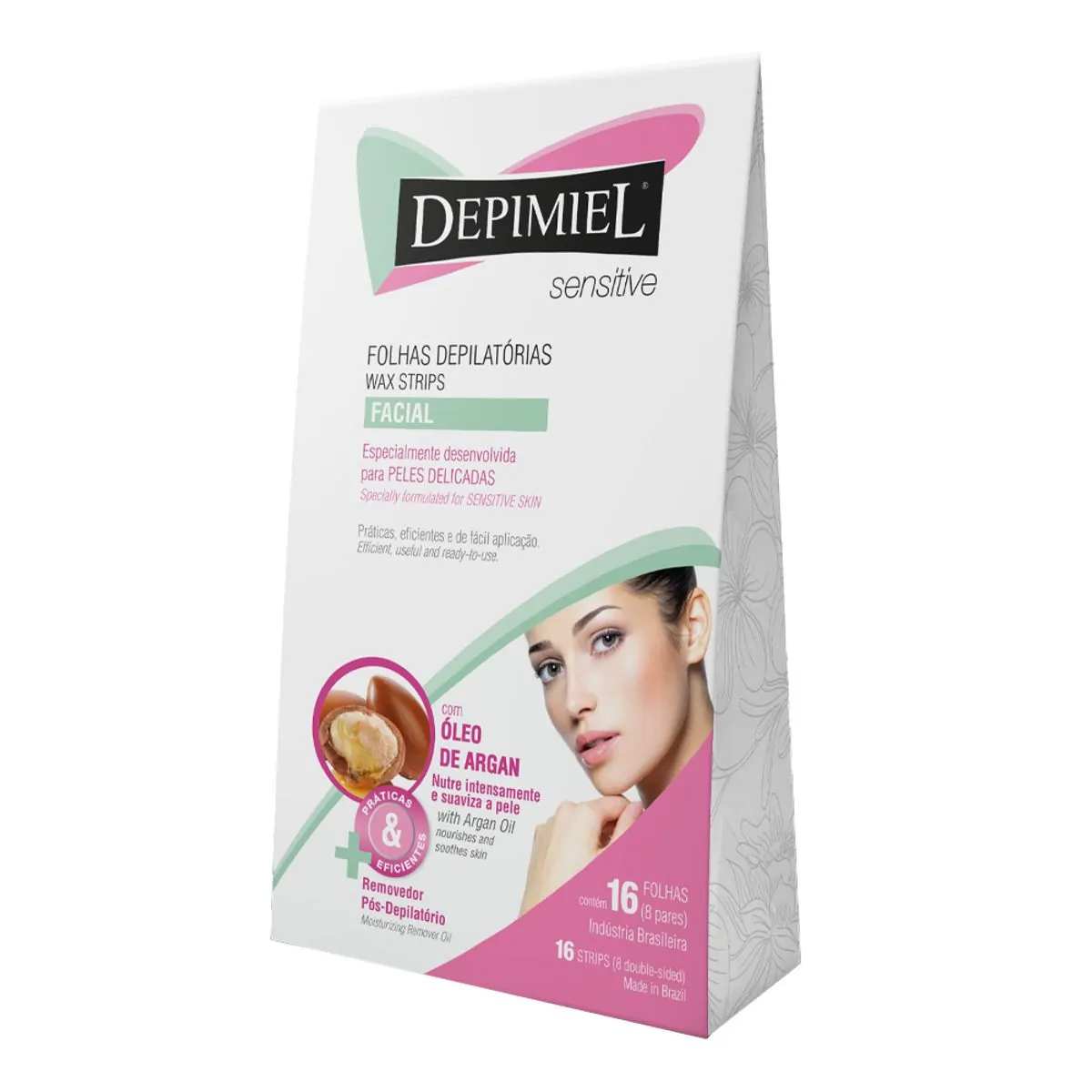 FOLHA DEPILATORIA FACIAL DEPIMIEL SENSITIVE COM 16 FOLHAS