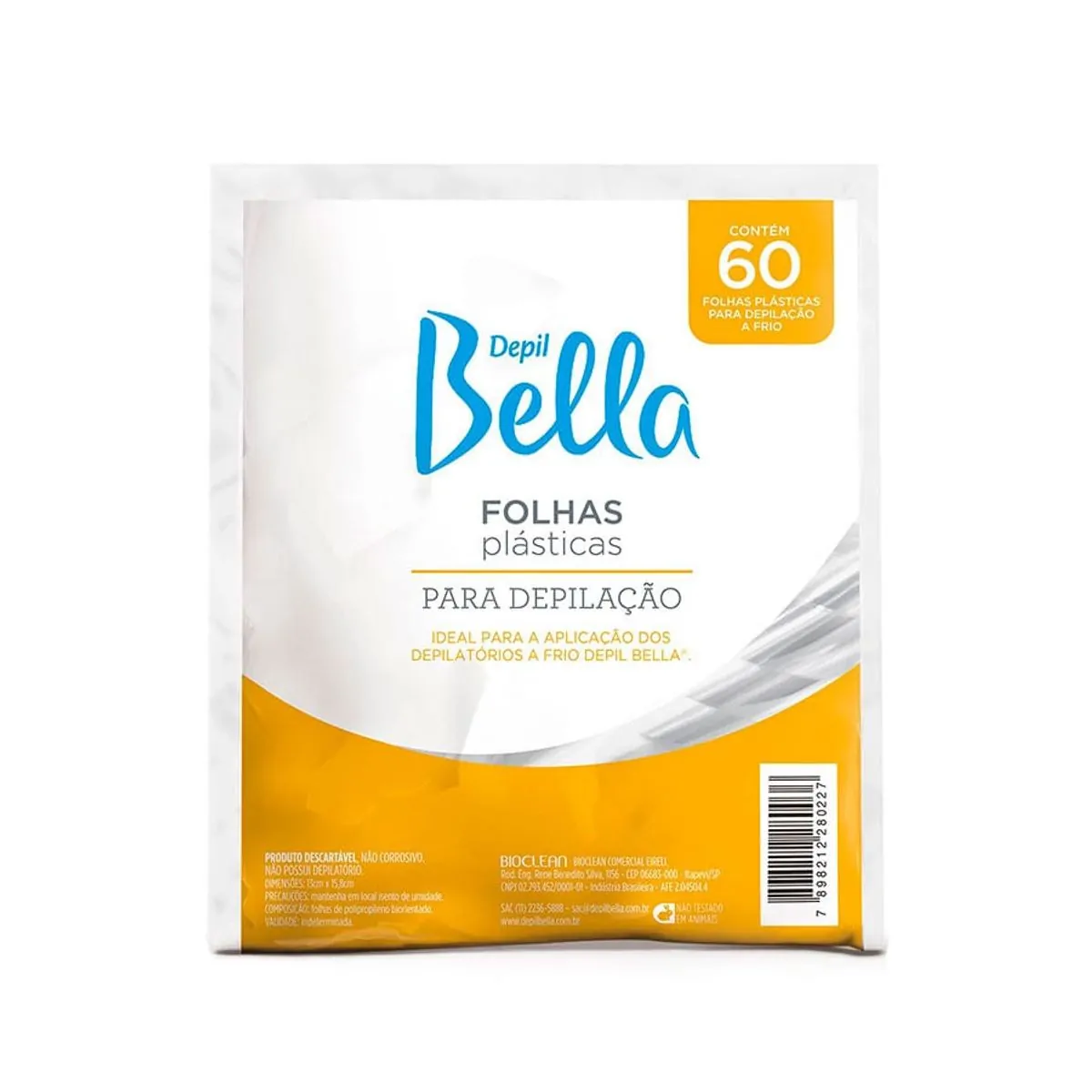 FOLHAS PLASTICAS PARA DEPILACAO DEPILBELLA 60 FOLHAS