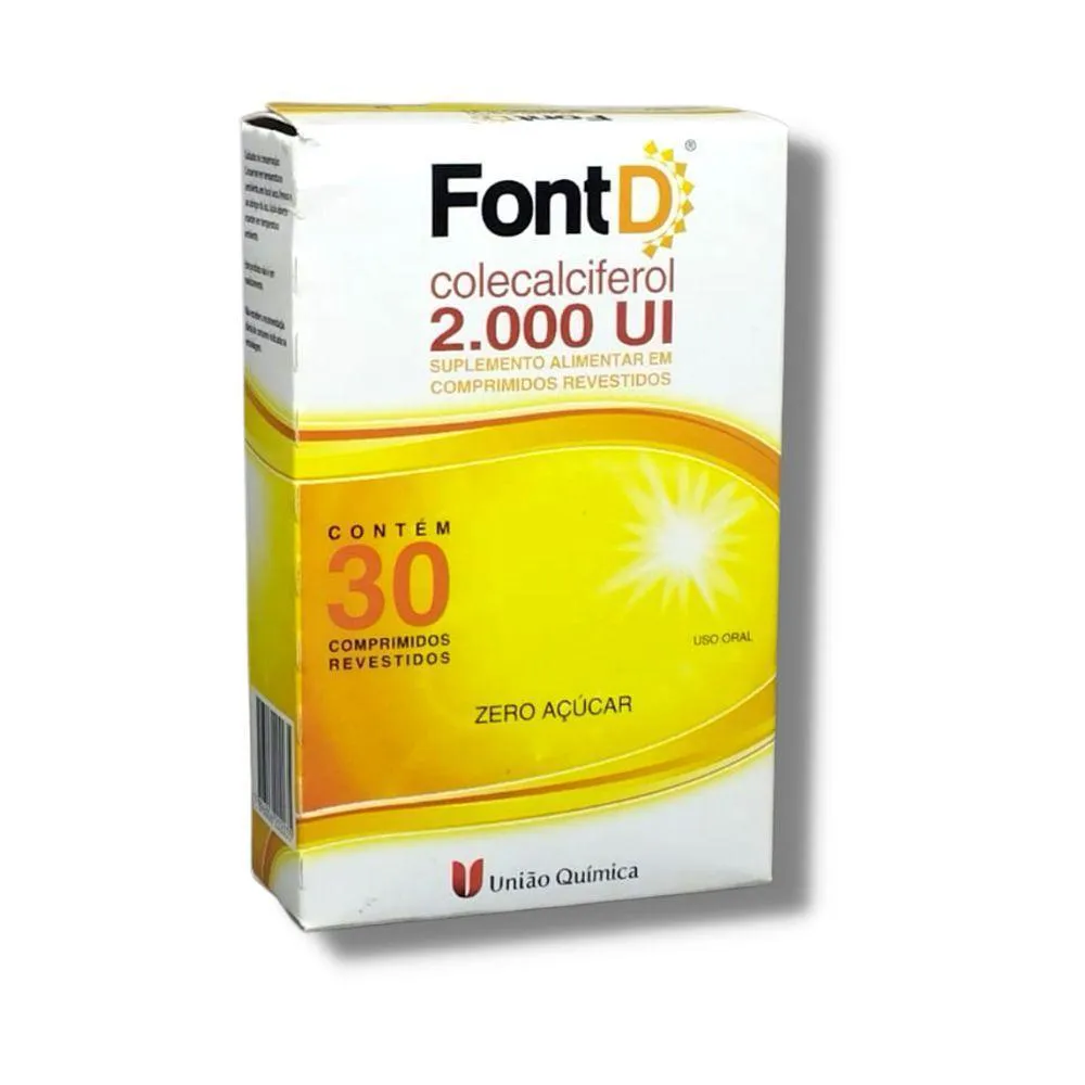 FONT D 2000UI CAIXA COM 30 COMPRIMIDOS REVESTIDOS