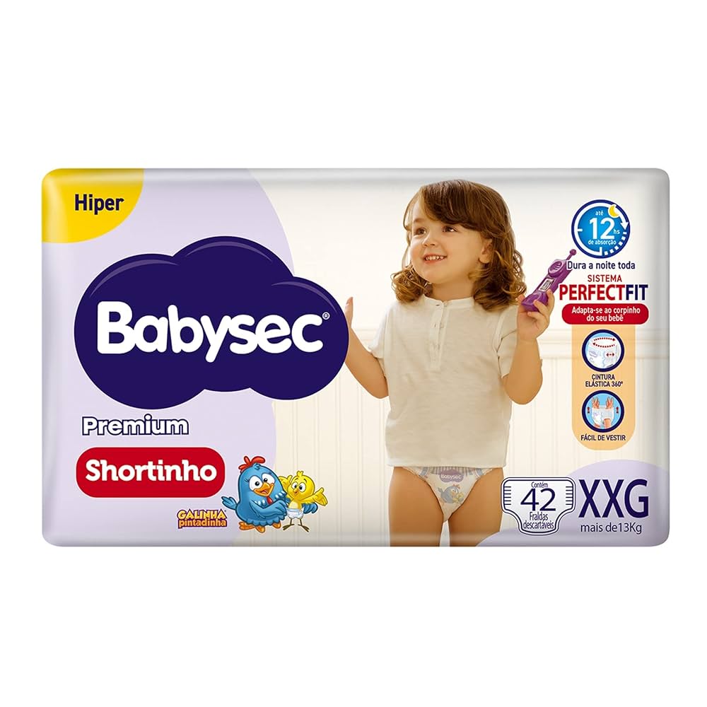 FRALDA DESCARTAVEL BABYSEC ROUPINHA PREMIUM HIPER TAMANHO XXG COM 42 UNIDADES