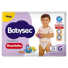 FRALDA DESCARTAVEL BABYSEC SHORT JUMBINHO TAMANHO G COM 14 UNIDADES