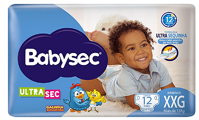 FRALDA DESCARTAVEL BABYSEC SHORT JUMBINHO TAMANHO XXG COM 12 UNIDADES