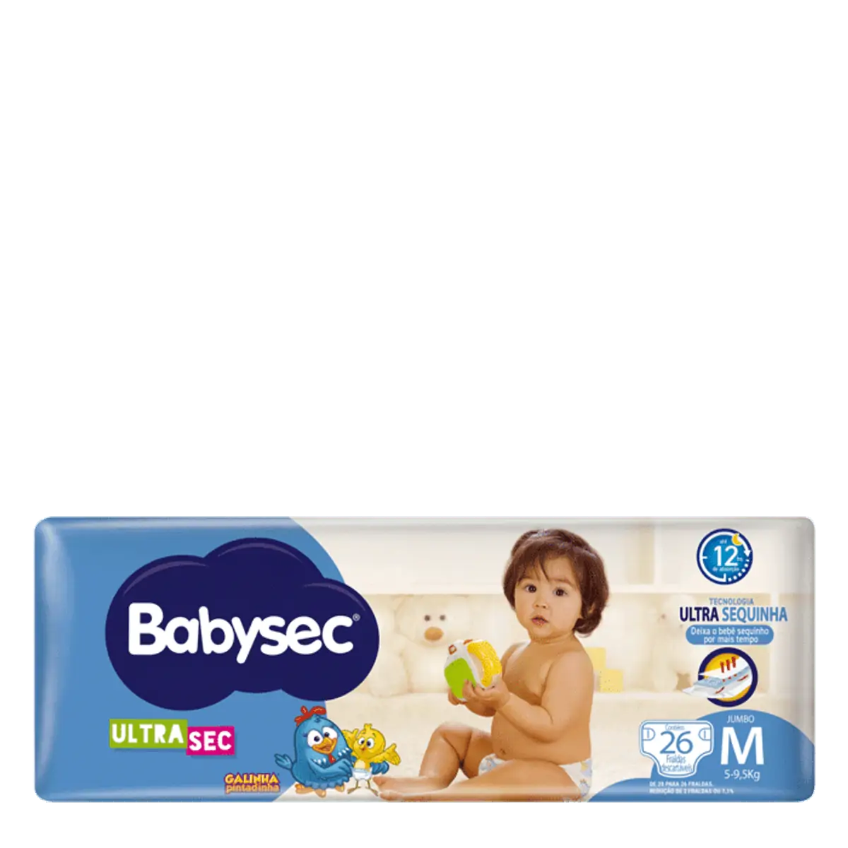 Thumbnail de FRALDA DESCARTAVEL BABYSEC ULTRA JUMBO TAMANHO M COM 26 UNIDADES