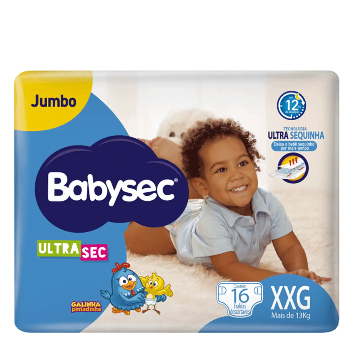 Thumbnail de FRALDA DESCARTAVEL BABYSEC ULTRA JUMBO TAMANHO XXG COM 16 UNIDADES