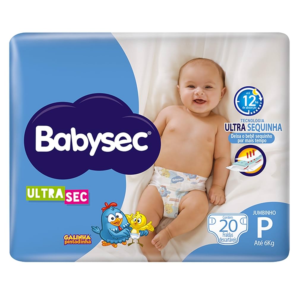 Thumbnail de FRALDA DESCARTAVEL BABYSEC ULTRA TAMANHO P COM 20 UNIDADES