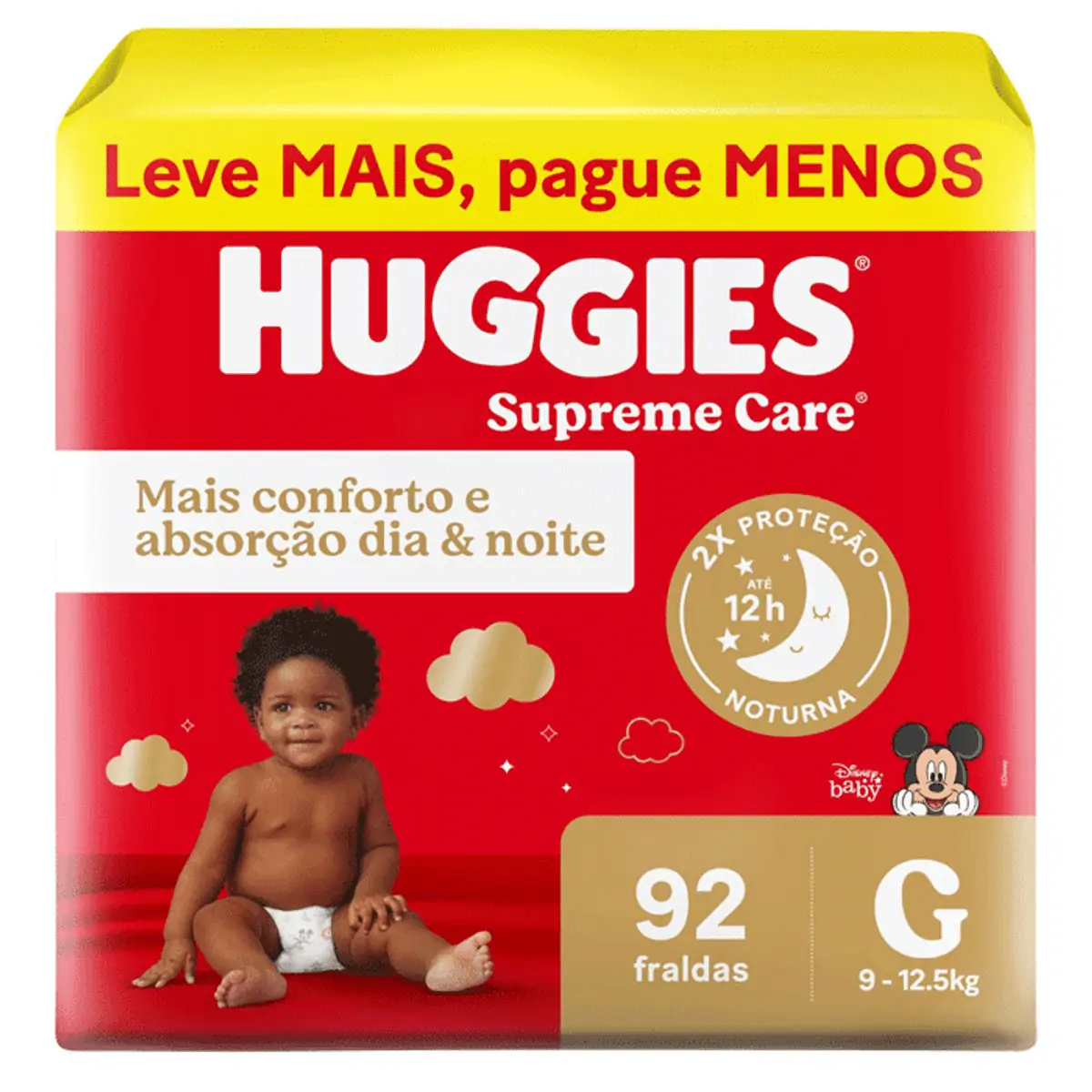 Thumbnail de FRALDA DESCARTAVEL HUGGIES SUPREME CARE TAMANHO G COM 92 UNIDADES