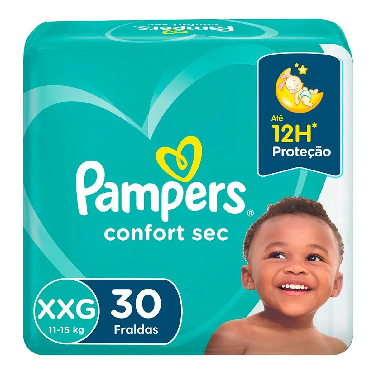FRALDA DESCARTAVEL PAMPERS CONFORT SEC MEGA TAMANHO XXG COM 30 UNIDADES