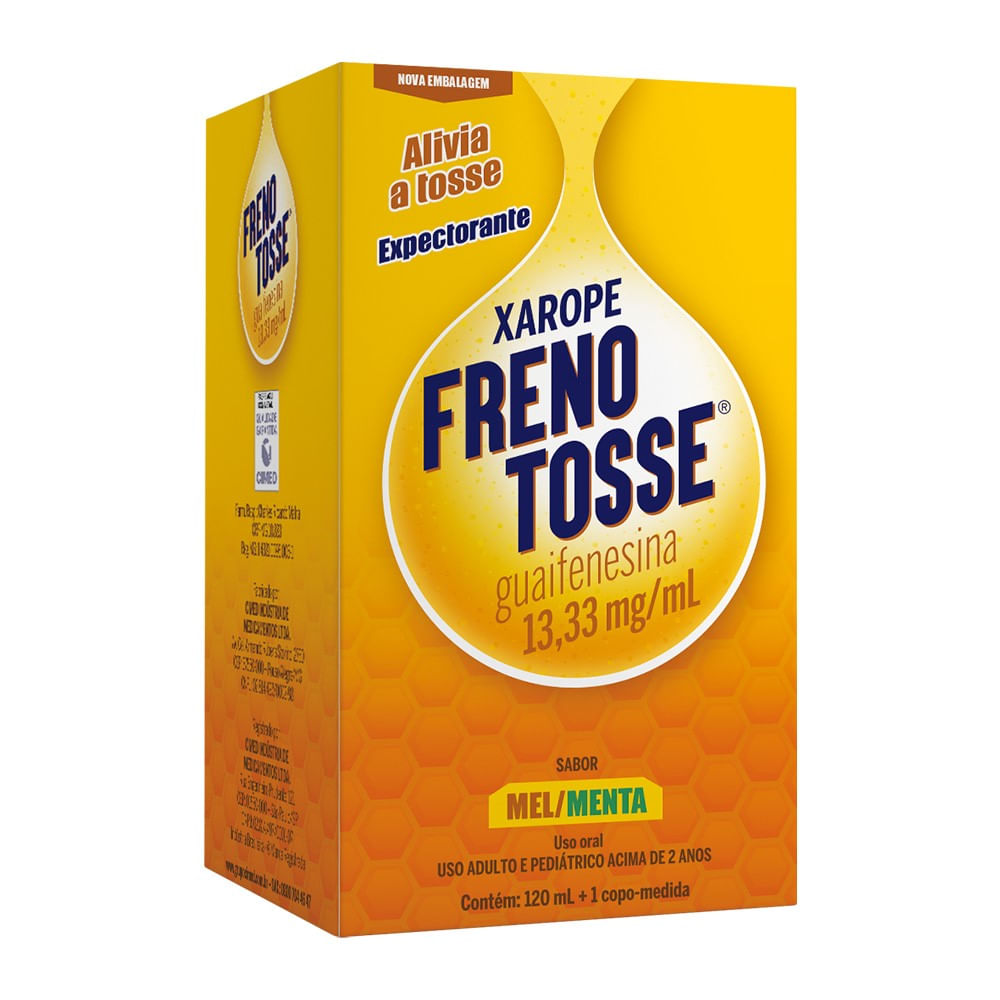 FRENOTOSSE 13,33MG/ML XAROPE SABOR MEL 120ML