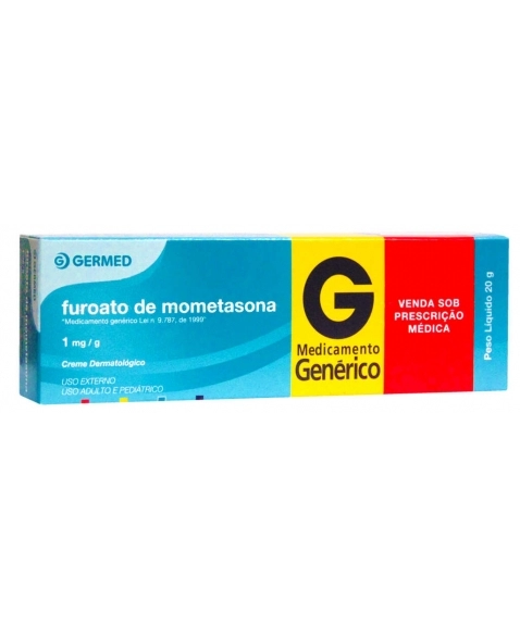 Thumbnail de FUROATO DE MOMETASONA 1MG GERMED GENERICOS CREME BISNAGA COM 20G