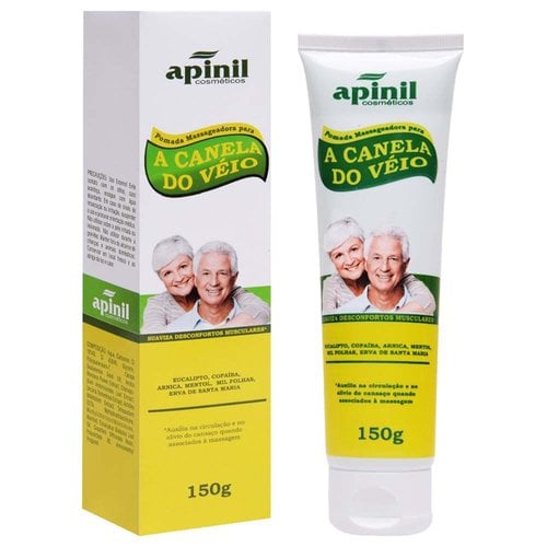 GEL DE MASSAGEM APINIL CANELA DE VELHO POMADA 150G