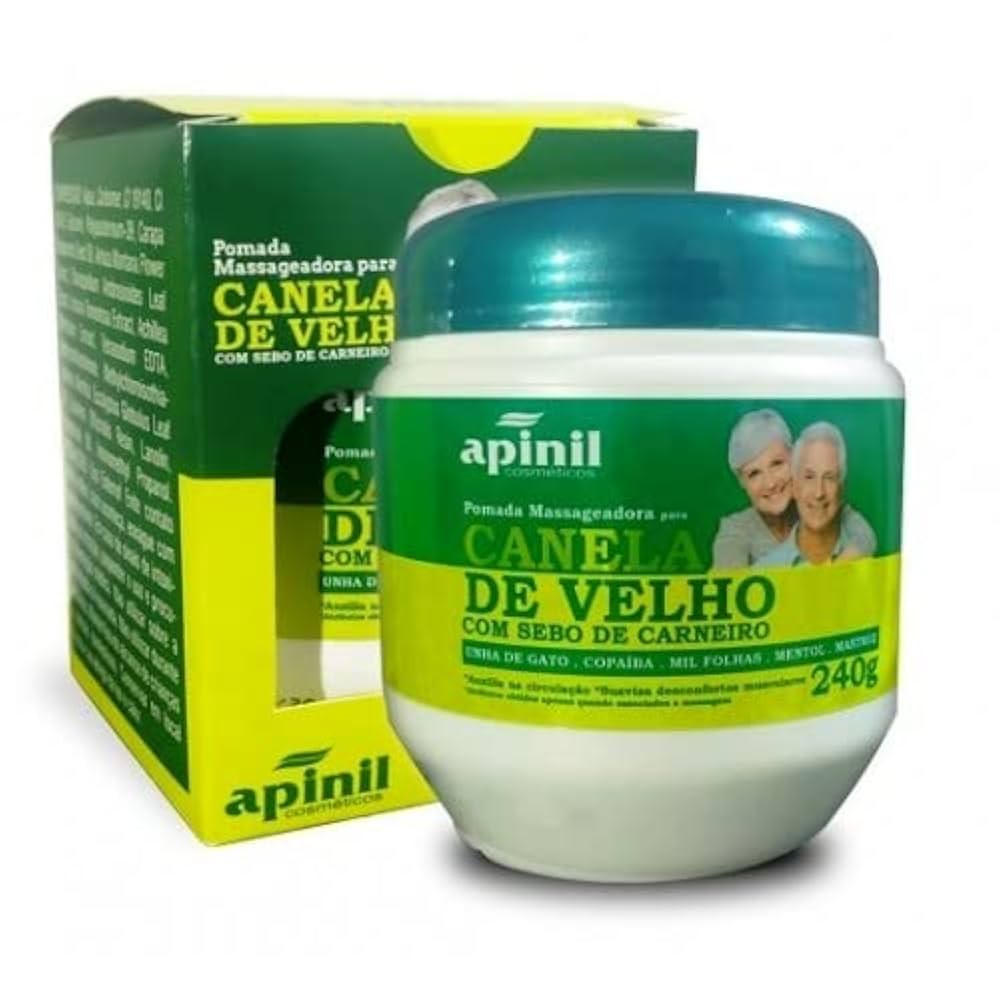 GEL DE MASSAGEM APINIL CANELA DE VELHO POTE 240G