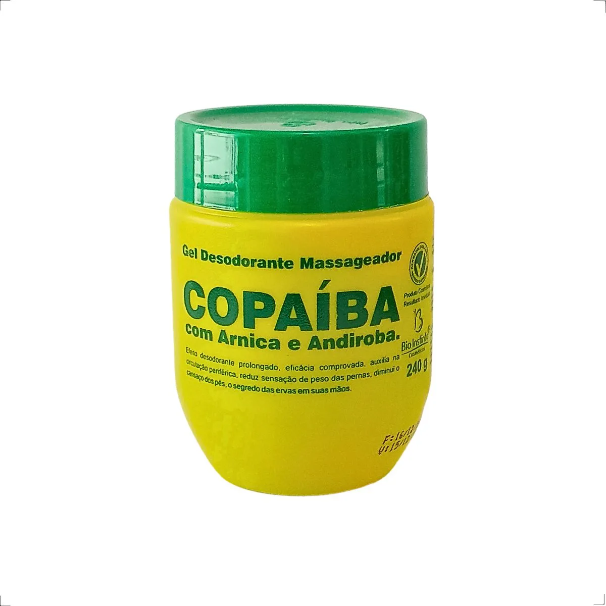 GEL DE MASSAGEM BIO INSTINTO COPAIBA COM ARNICA E ANDIROBA 240G