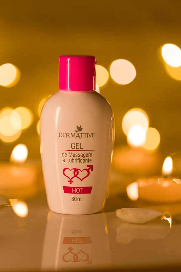 GEL DE MASSAGEM E LUBRIFICANTE DERMATTIVE HOT 60ML