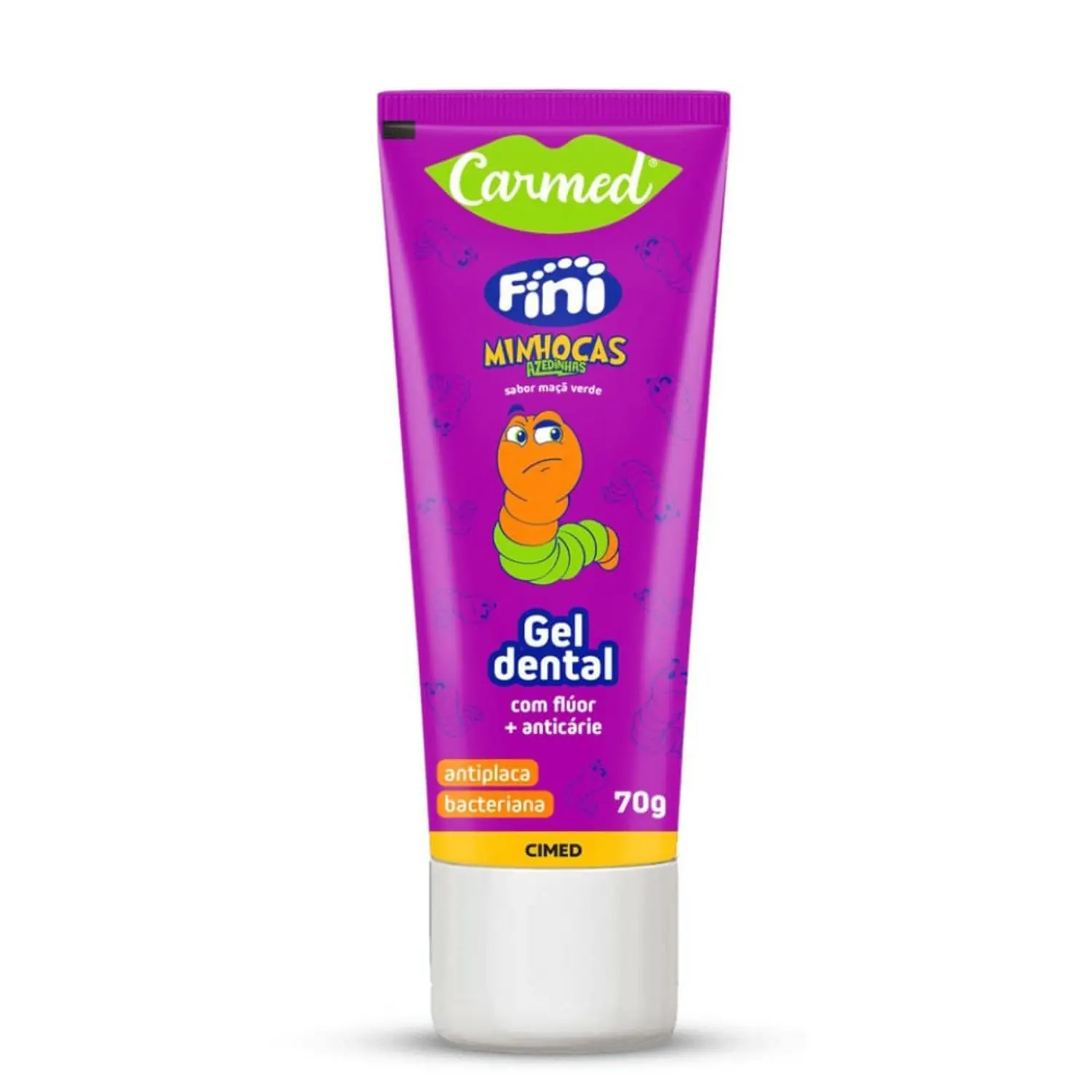 GEL DENTAL CARMED FINI MINHOCAS COM FLUOR 70G CIMED