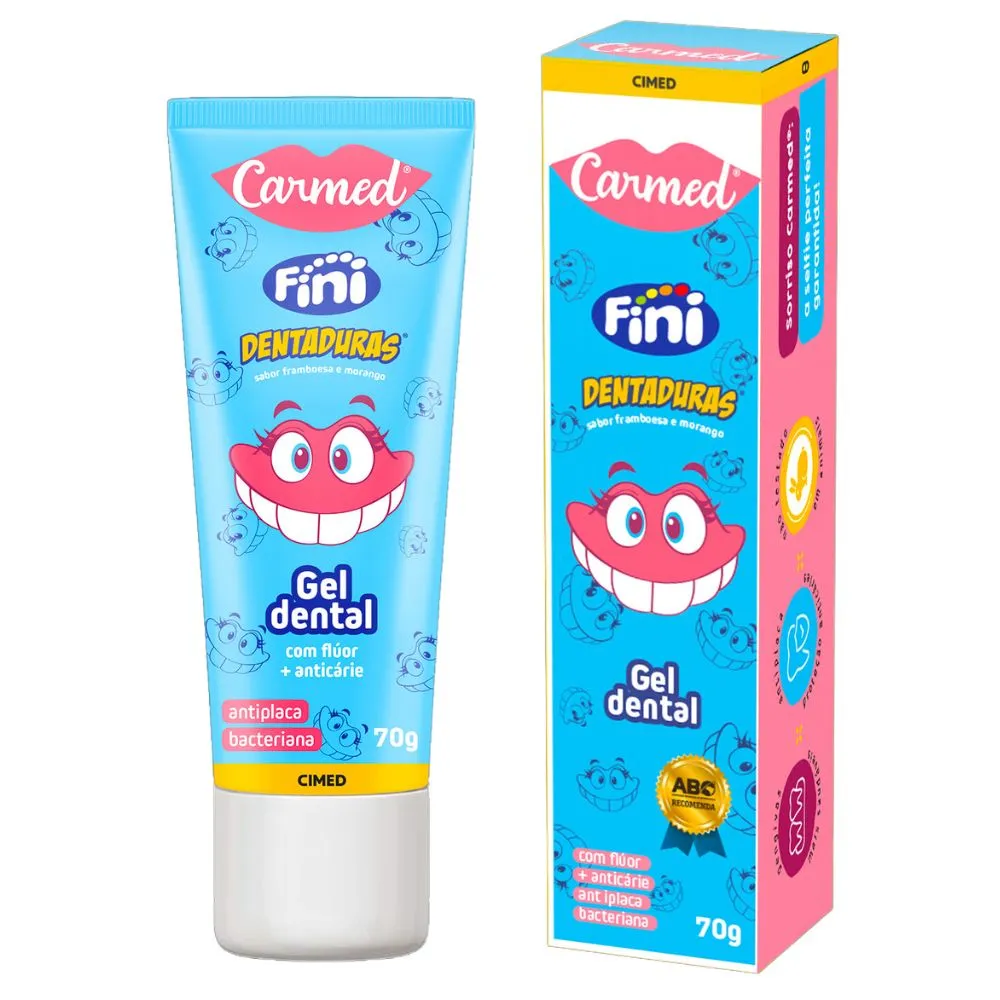 GEL DENTAL CARMED SABOR DENTADURA COM FLUOR 70G