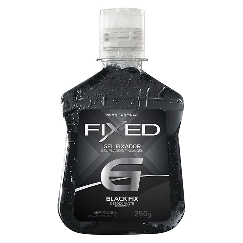 GEL FIXADOR FIXED PRETO BLACK 250G