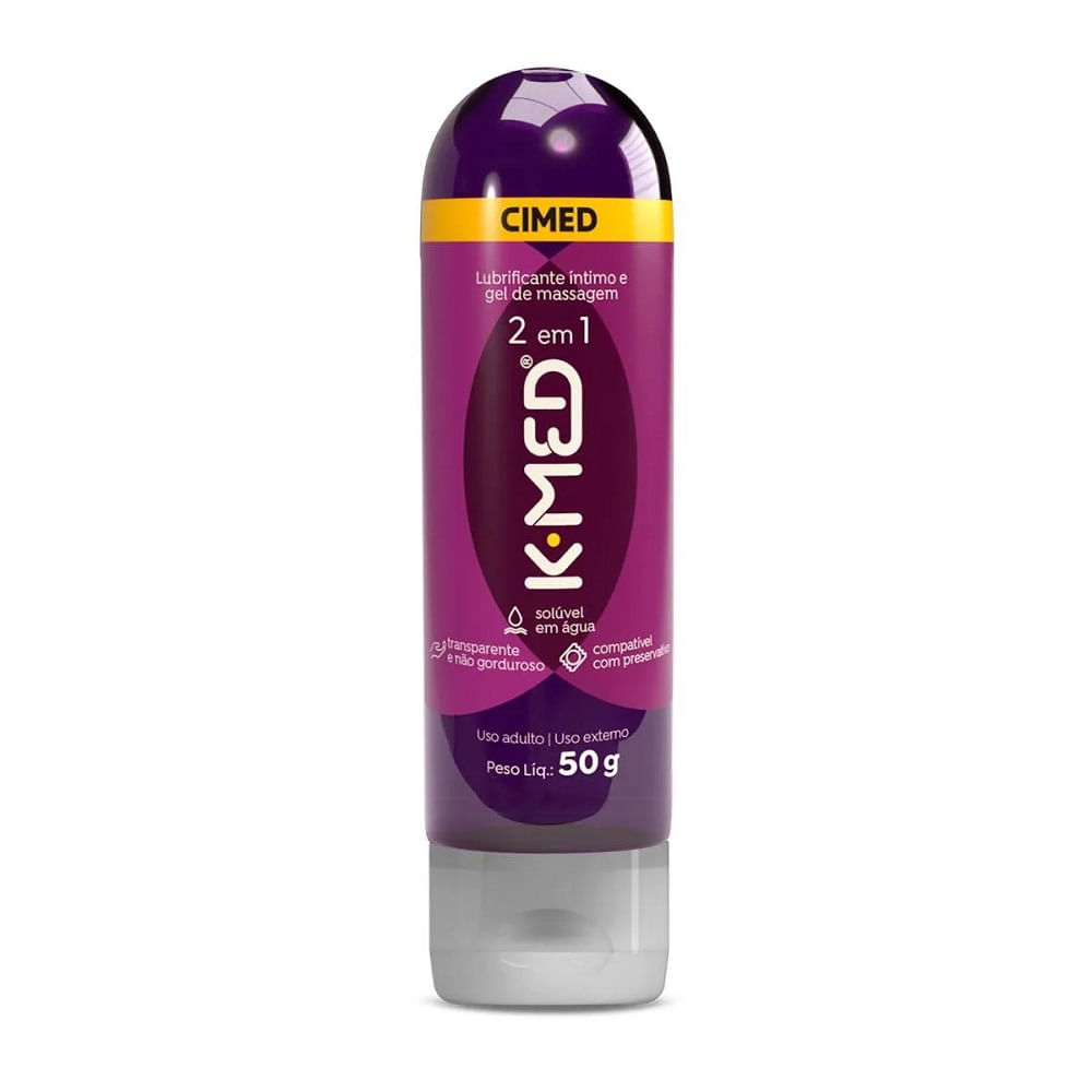 GEL LUBRIFICANTE K-MED 2 EM 1 50G