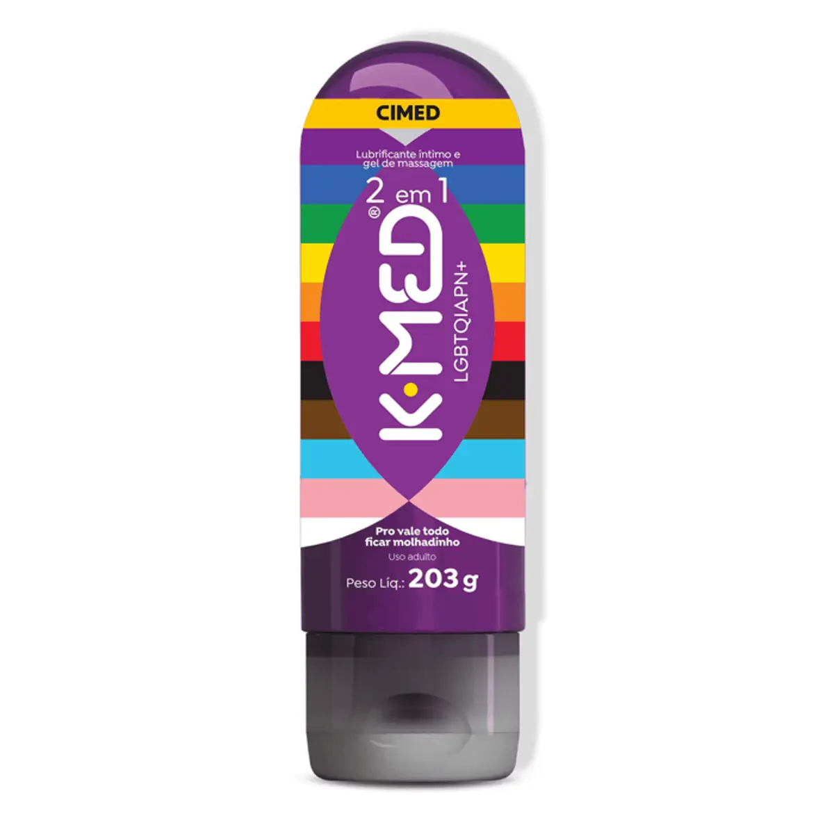 GEL LUBRIFICANTE K-MED 2 EM 1 LGBTQIA+ 203G