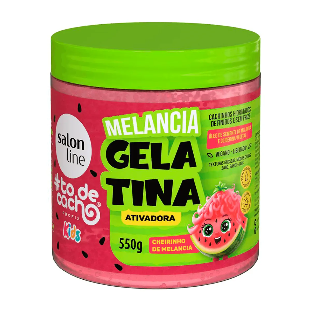 GELATINA ATIVADORA DE CACHOS SALON LINE TO DE CACHO KIDS MEL 550G