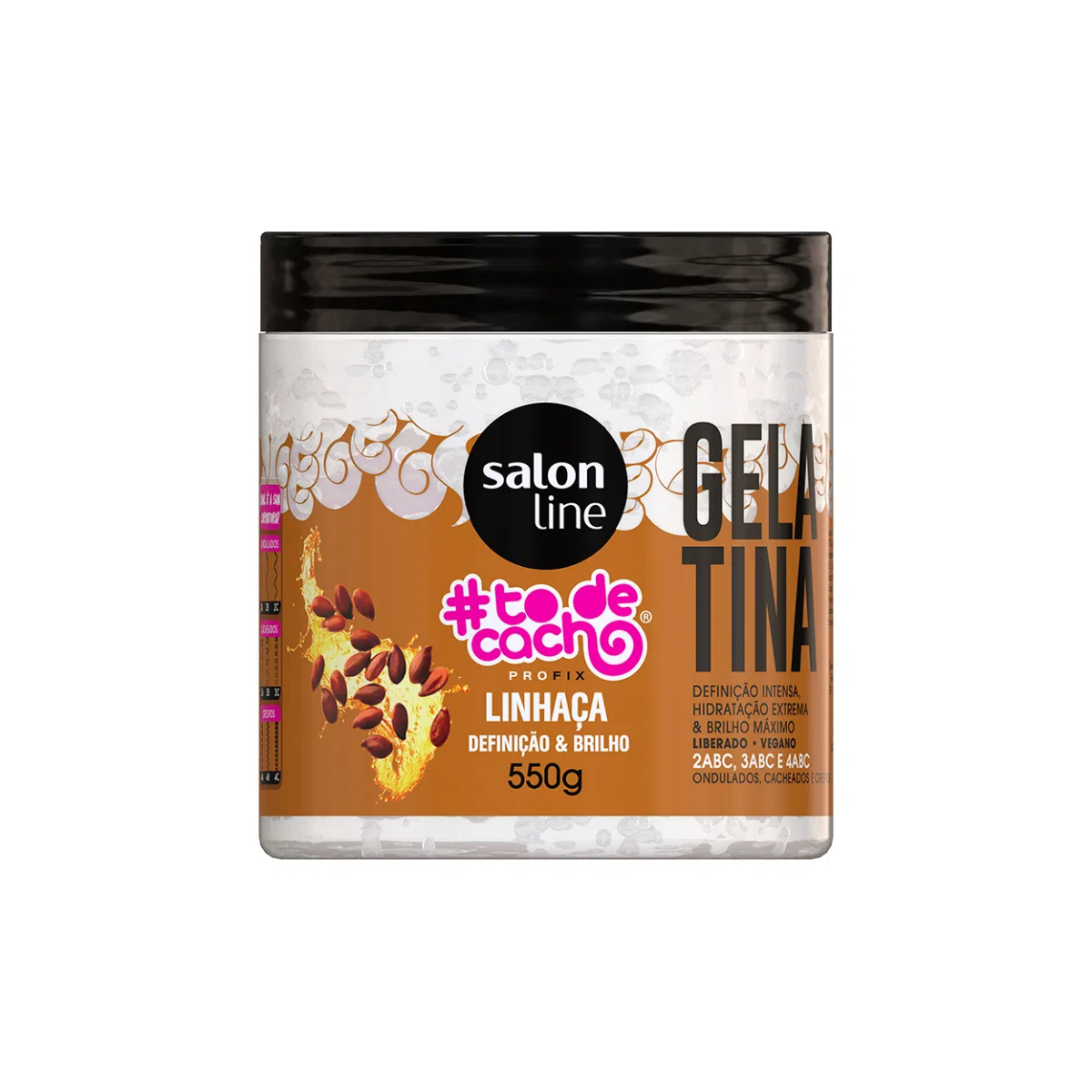 GELATINA CAPILAR SALON LINE #TODECACHO LINHACA 550G