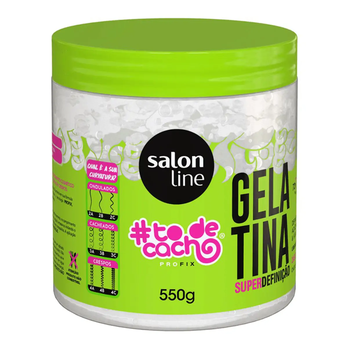 GELATINA SALON LINE TO DE CACHO VERDE 550G