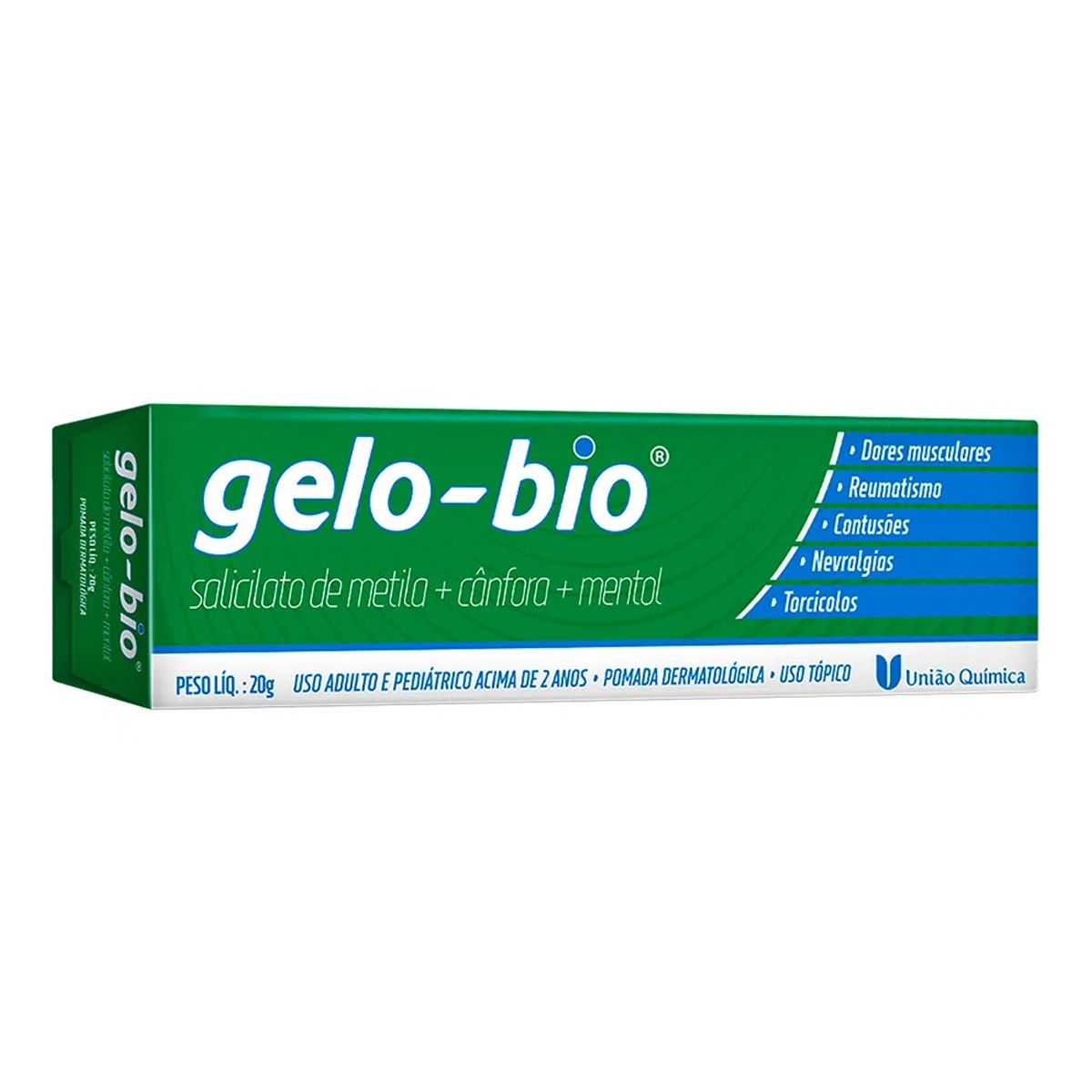 GELO-BIO 0,044ML/G POMADA DERMATOLOGICA BISNAGA COM 20G
