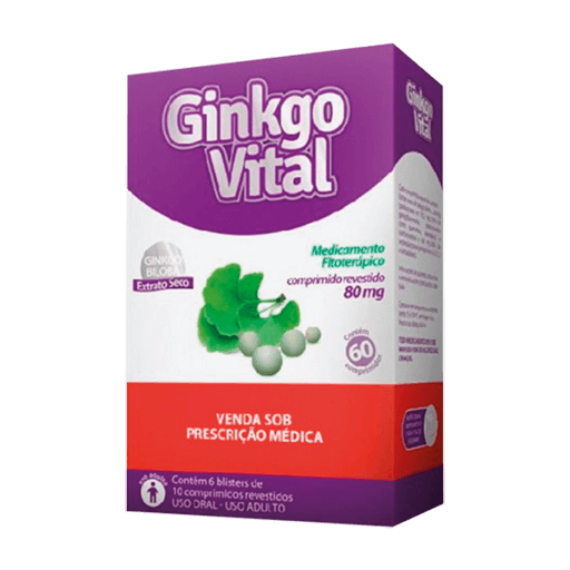 GINKGO VITAL 120MG PRATI DONADUZZI CAIXA COM 30 COMPRIMIDOS