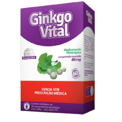 GINKGO VITAL 80MG PRATI DONADUZZI CAIXA COM 30 COMPRIMIDOS