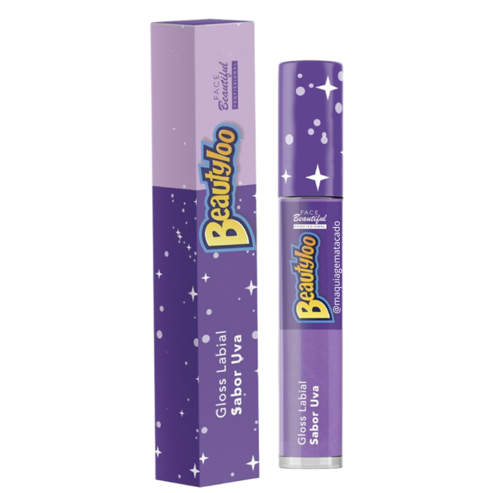 GLOSS LABIAL FACE BEAUTIFUL BEAUTYLOO UVA DISPLAY COM 36 UNIDADES