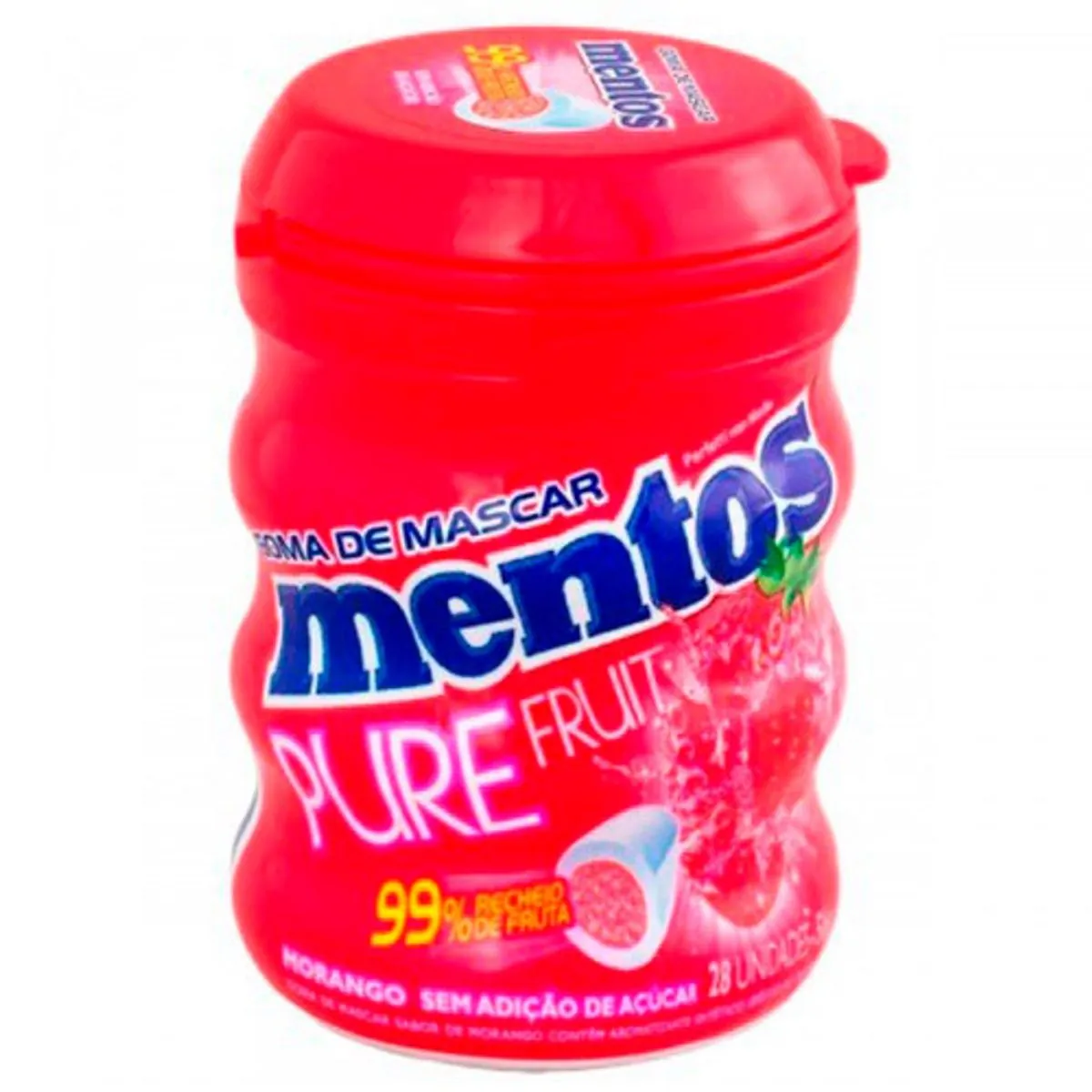Thumbnail de GOMA DE MASCAR MENTOS GARRAFA MORANGO