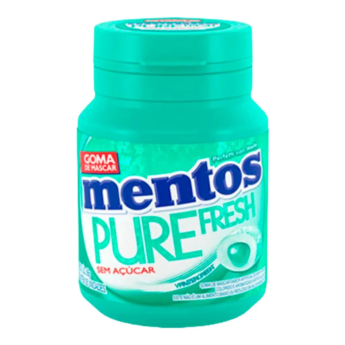 Thumbnail de GOMA DE MASCAR MENTOS GARRAFA VERDE WINTERGREEN COM 6 UNIDADES
