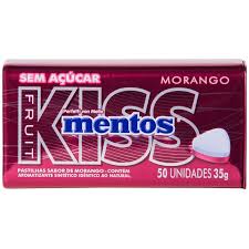 Thumbnail de GOMA DE MASCAR MENTOS KISS FRUIT LATA 35G