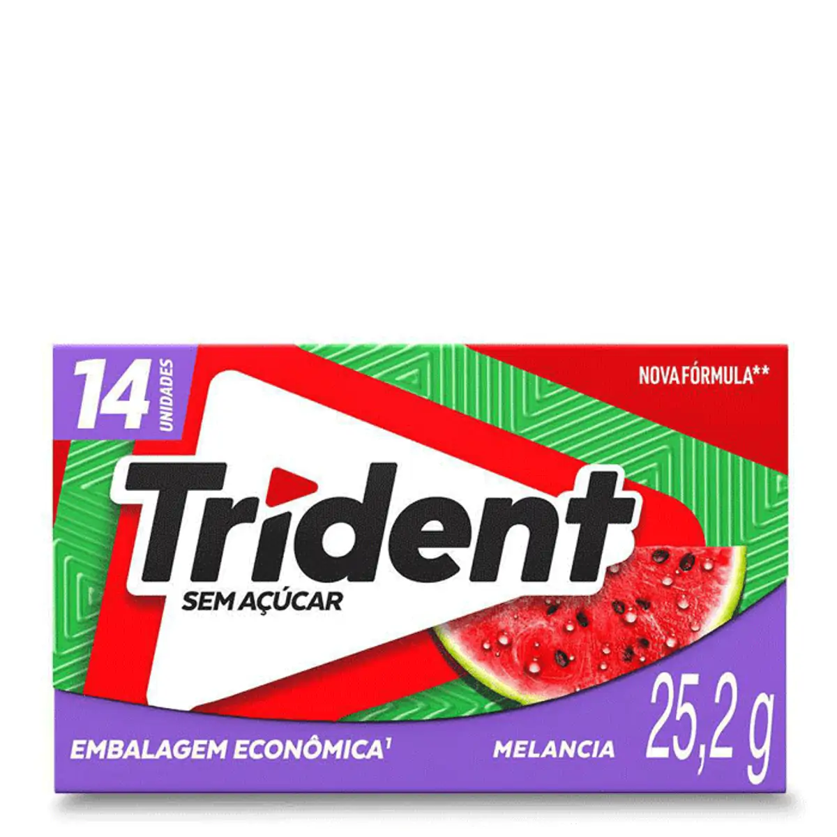 Thumbnail de GOMA DE MASCAR TRIDENT MELANCIA COM 14 UNIDADES