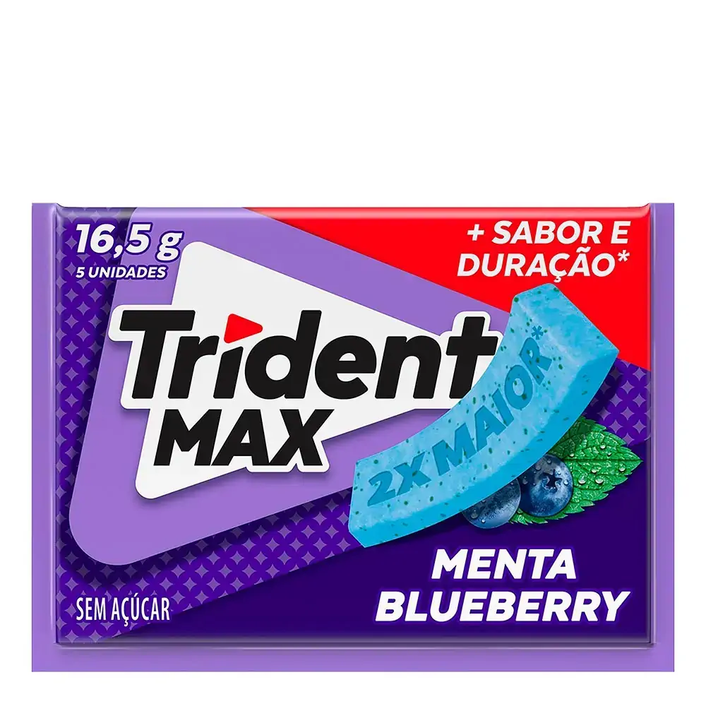 GOMA DE MASCAR TRIDENT MENTABERRY