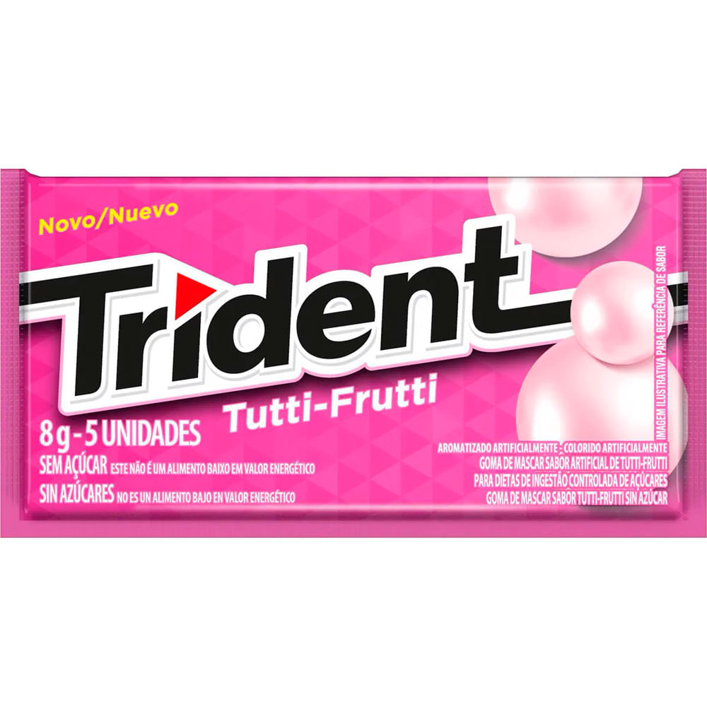 Thumbnail de GOMA DE MASCAR TRIDENT TUTTI FRUTTI 8G