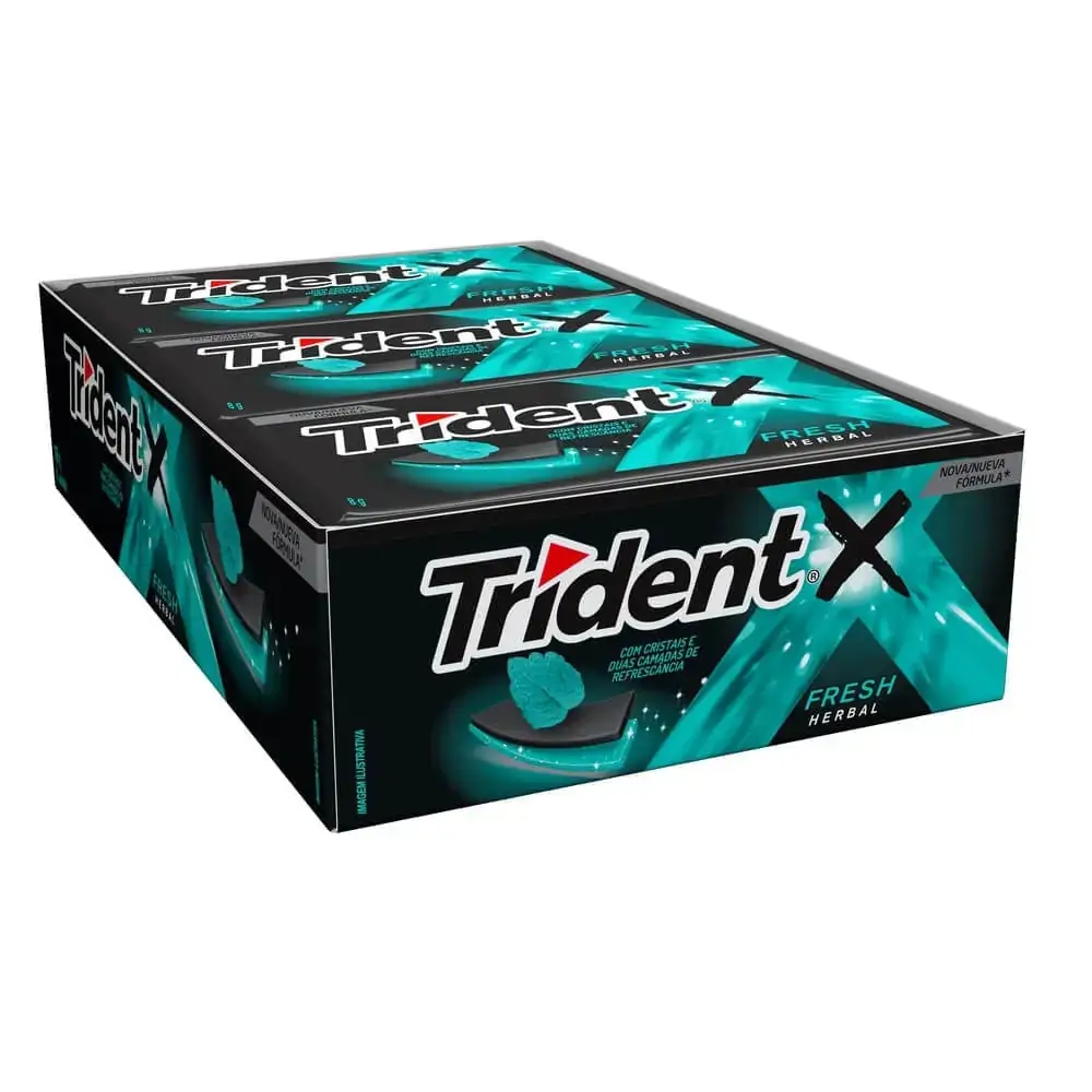 Thumbnail de GOMA DE MASCAR TRIDENT XSENSES HERBAL 8G