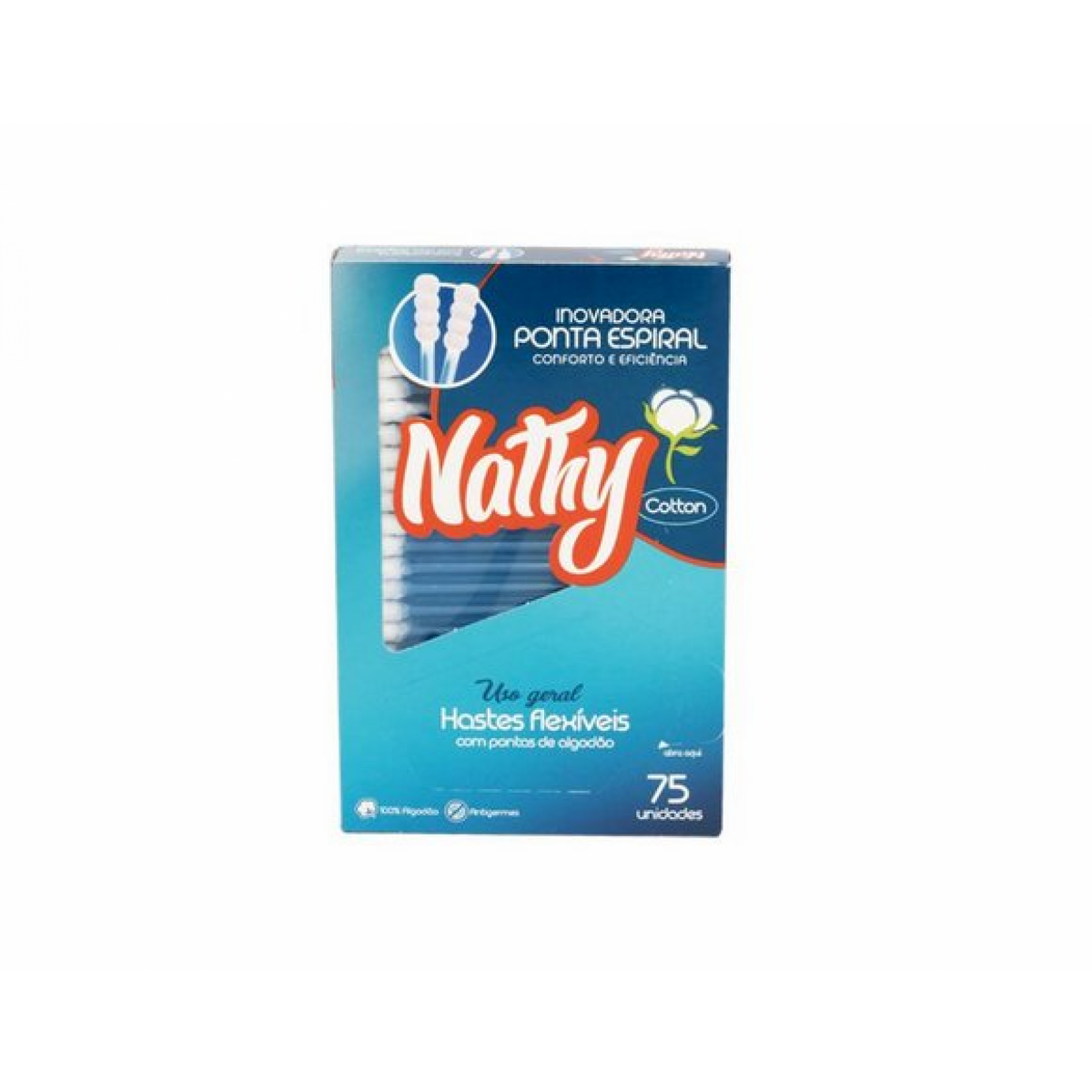HASTES FLEXIVEIS NATHY CARTUCHO COM 75 UNIDADES