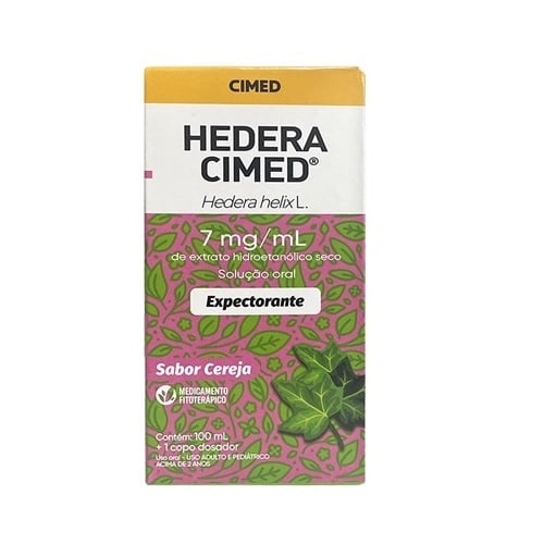 HEDERA 7MG/ML CIMED SOLUCAO ORAL SABOR CEREJA 100ML
