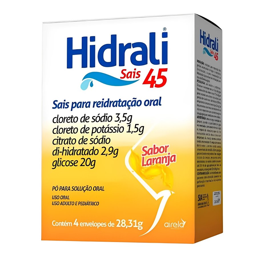 HIDRALI PO 28,29G SABOR LARANJA SOL 4 ENVELOPES