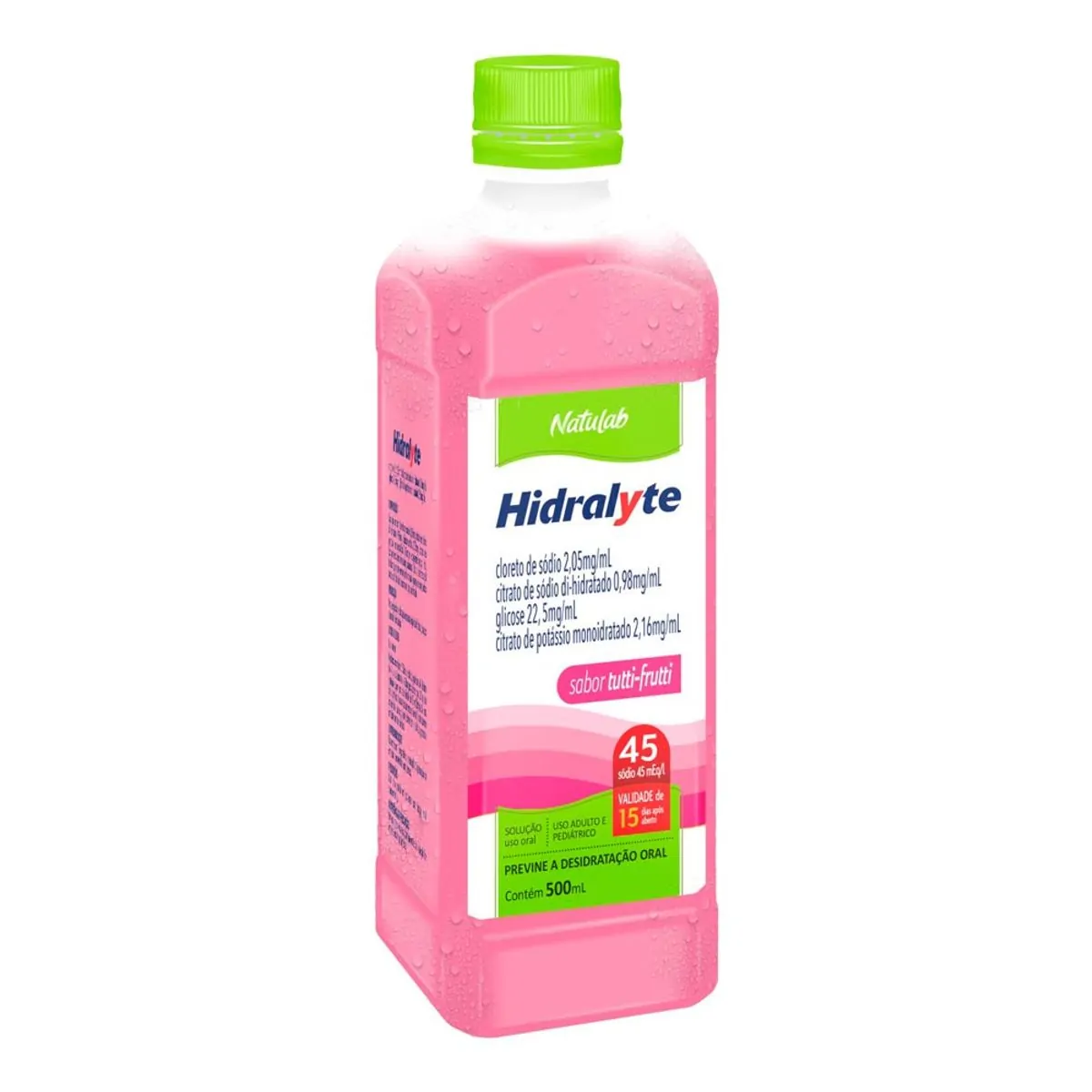 HIDRALYTE SOLUCAO ORAL SABOR TUTTI FRUTTI 500ML