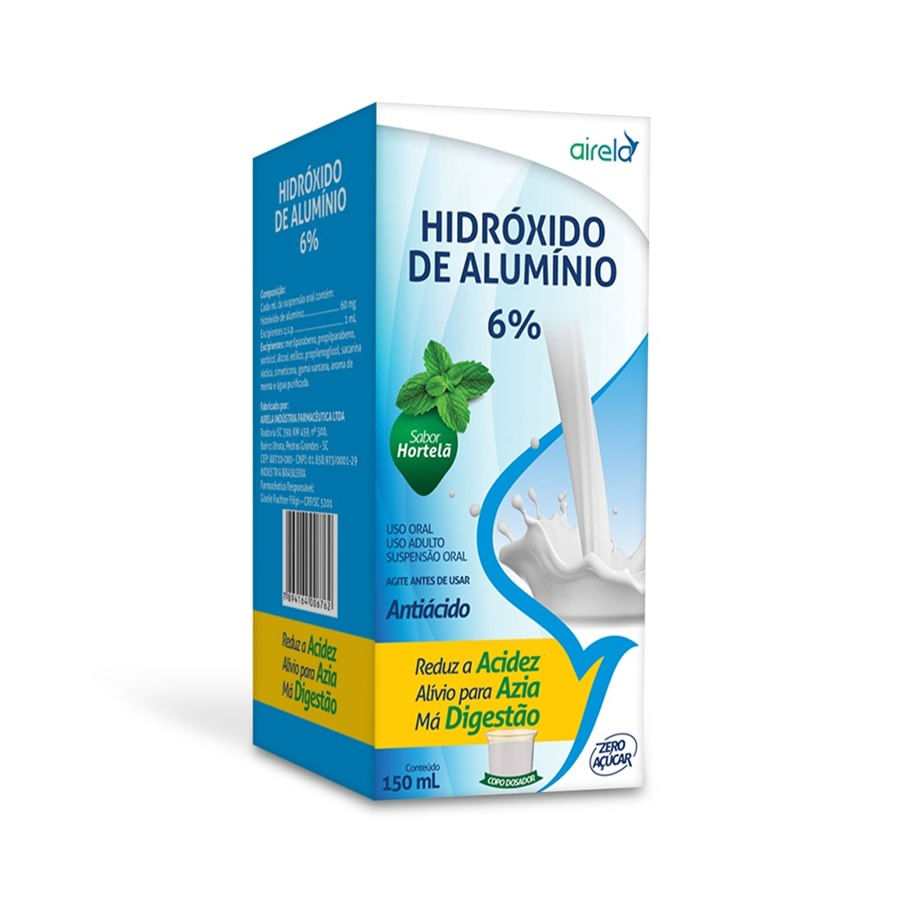 HIDROXIDO DE ALUMINIO SABOR HORTELA 150ML