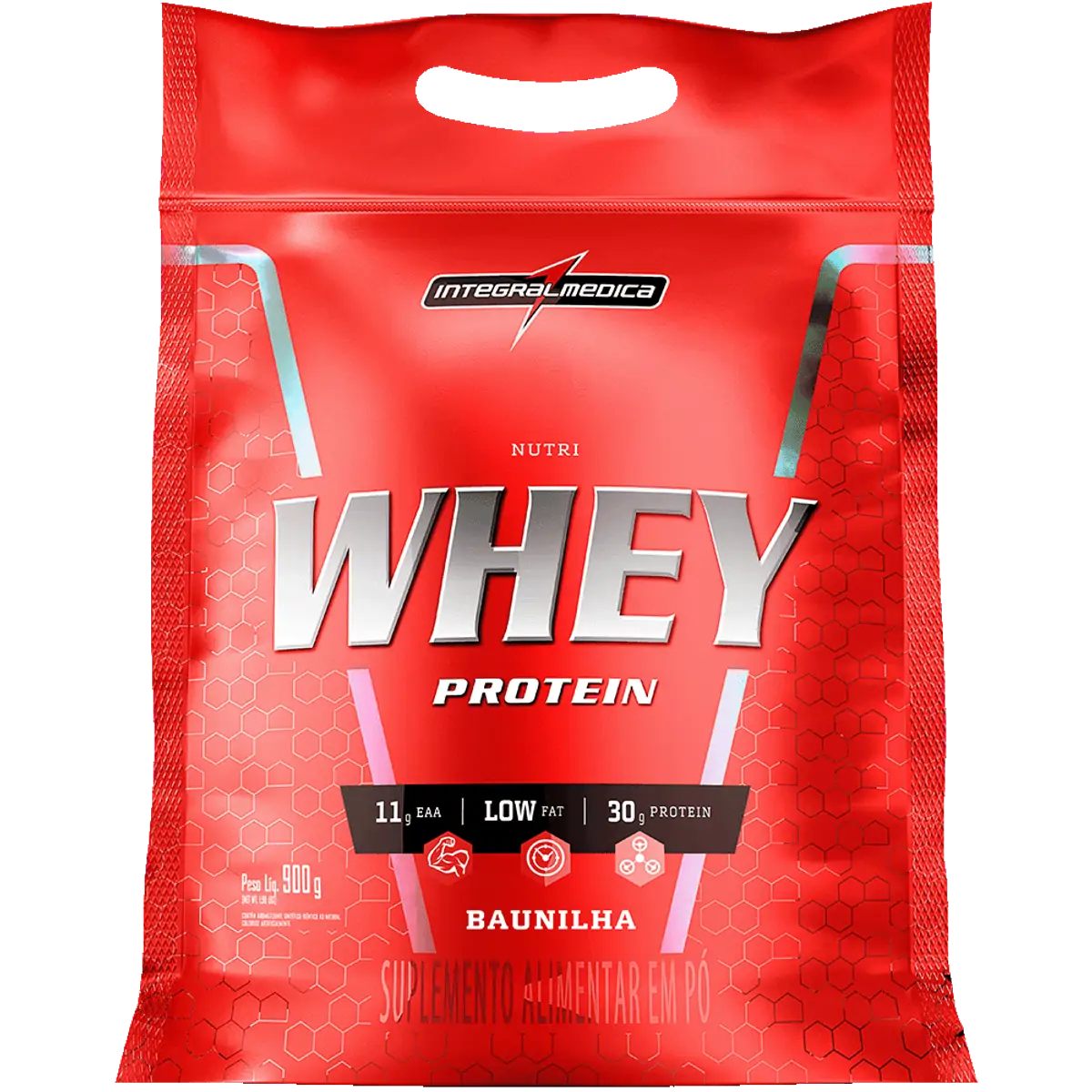 Thumbnail de HIPERCALORICO NUTRIWHEY INTEGRALMEDICA SABOR BAUNILHA REFIL 907G